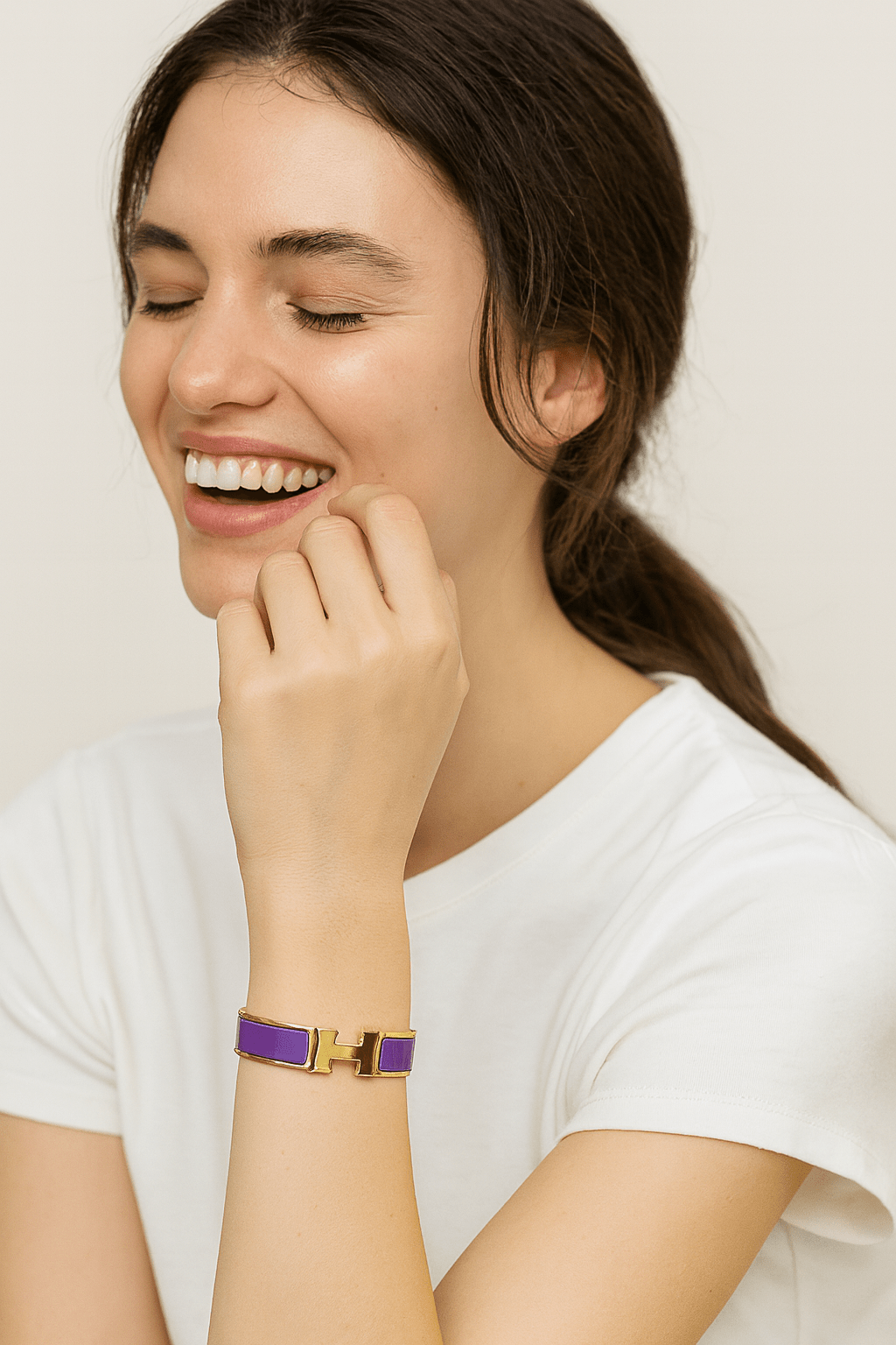 Luxury H Enamel Bracelet